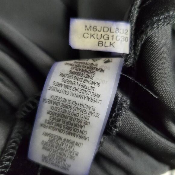 NWT Calvin Klein SIZE 4 Black Cold Shoulder Velvet Fitted Mock Neck Dress - Picture 5 of 7